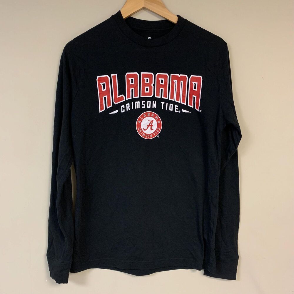 University of Alabama Crimson Tide Shirt Mens M Long Sleeve Tee Roll Tide Big Al